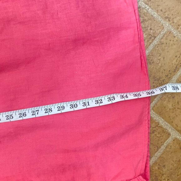 Garnet Hill 100% Linen Pink Sleeveless Dress - Picture 13 of 13